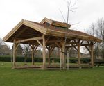 Outdoor classroom with green roof - Dore Primary School