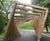 Twisting Frame - handmade timber pergola for shelter and play 6