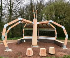 Spider Shelter provides key feature for village park