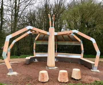 Spider Shelter provides key feature for village park