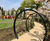 Sculptural hoop structures for Children's Garden, Kew 1