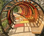 Sculptural hoop structures for Children's Garden, Kew