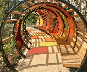 Sculptural hoop structures for Children's Garden, Kew