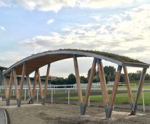Bespoke athletes' shelter for Alexandria Stadium