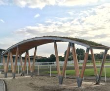 Bespoke athletes' shelter for Alexandria Stadium