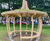 Onion shelter with green roof for community garden 0