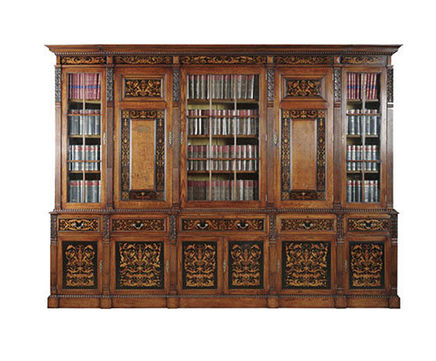 Oak library bookcase