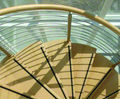 Q-bendywood light natural raw surface beech handrail