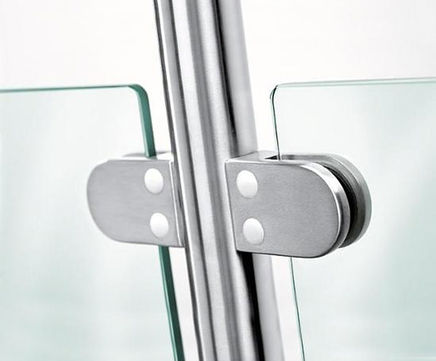 Glass clamps for balustrades