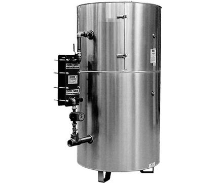 Prepackaged plate semi-storage calorifiers