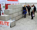 Kentledge interlocking concrete building blocks