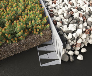RoofEdge - steel edging for roof gardens and terraces