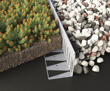 RoofEdge - steel edging for roof gardens and terraces