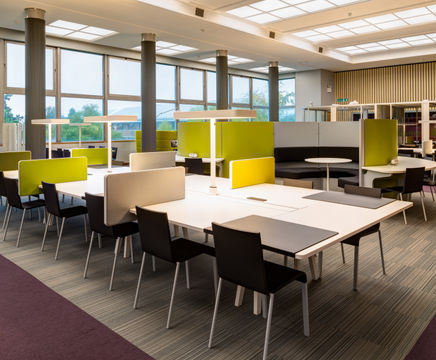 Hardwearing flooring for University of Reading Library