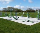Community outdoor gym equipment bundle