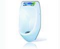 URIMAT Ecoplus waterless urinal with advertising display