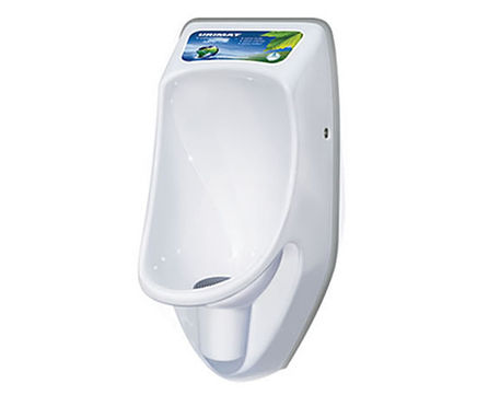 Urimat Compactinfo small urinal with illuminated display