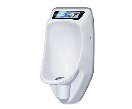 Urimat compactvideo waterless urinal with video display
