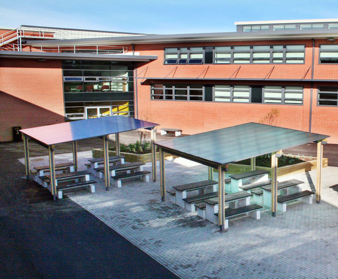 Shelters for Crown Hills Community College, Leicester