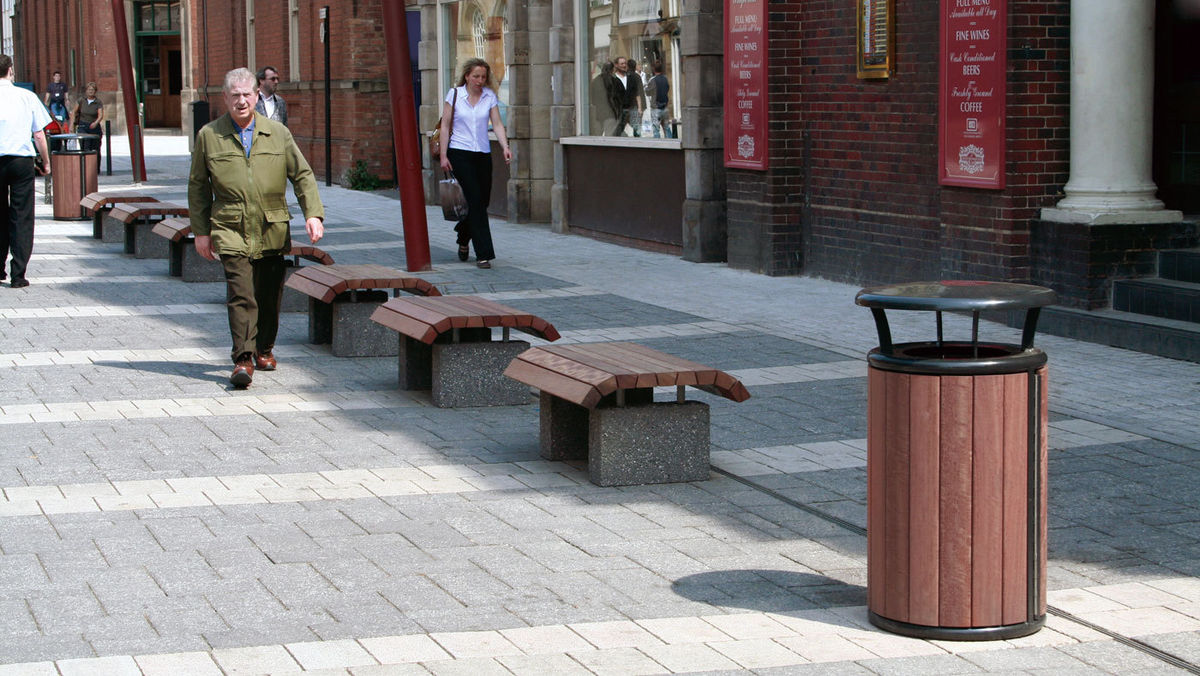 Images for Durable Timber Street Furniture for Walsall Town Centre