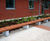 Sheldon Chunky Timber Top Plinth Mounted Bench - SBN331 2