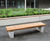 Sheldon Chunky Timber Top Plinth Mounted Bench - SBN331 3