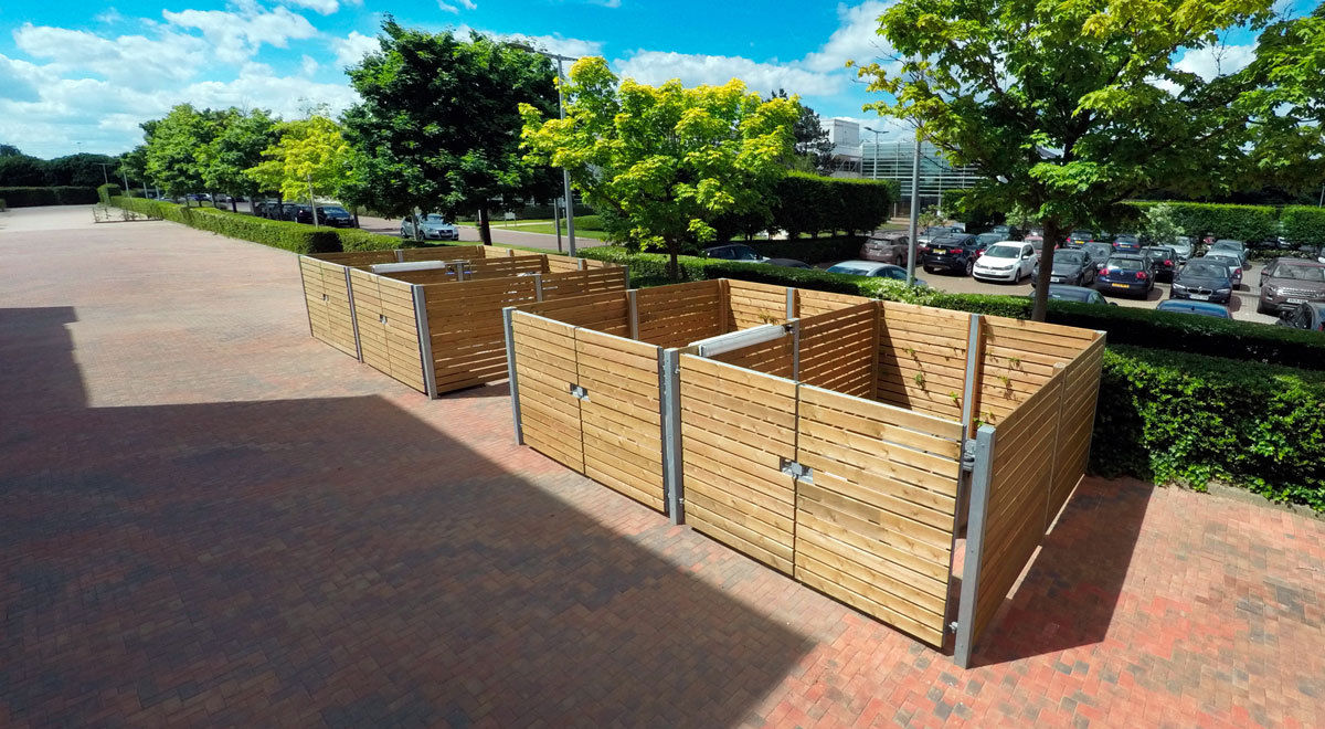 green roof cycle shelter