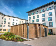 Secure student cycle parking facilities at UWE, Bristol