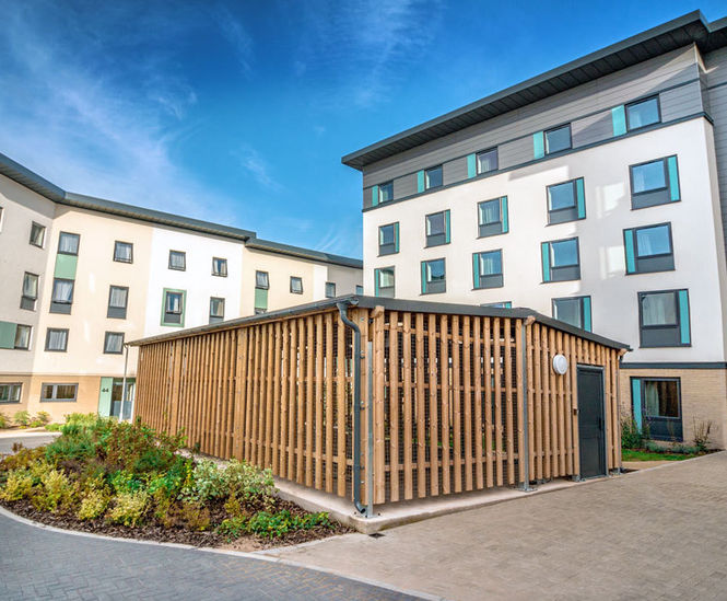 Secure student cycle parking facilities at UWE, Bristol