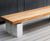 Sheldon Chunky Timber Top Plinth Mounted Bench - SBN331 1