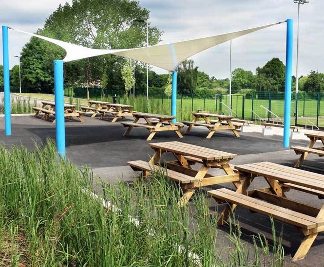 Tensile Canopy & Street Furniture Items for Academy