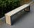 Langley Steel Framed Bench - LBN117 7