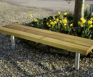 Sheldon Timber Topped Bench - SBN300