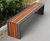 Langley Steel Framed Bench - LBN117 0