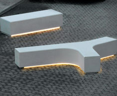 Pewsham Solid Pre-Cast Concrete Tri Bench - PBN413