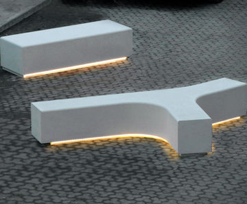 Pewsham Solid Pre-Cast Concrete Tri Bench - PBN413