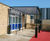 Canopies, covered walkways and planter/seats for school 8