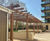 Timber Pergola & Curved Bench for Residential Courtyard 1