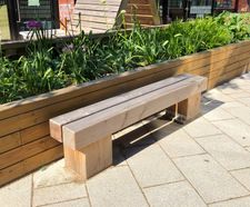 Sheldon Rustic Timber Bench - SBN317