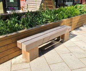 Sheldon Rustic Timber Bench - SBN317