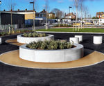 Pewsham Pre-Cast Concrete Curved Planter - PPL404
