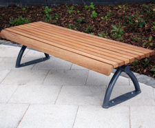 Langley Hardwood Iroko Bench - LBN106