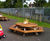 Sheldon All Timber Hexagonal Picnic Table - SPT303 5