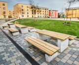 Sheldon Plinth Mounted Timber Picnic Table - SPT311 - on this page