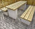 Sheldon Plinth Mounted Timber Picnic Table - SPT311 4