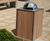 Sheldon Steel Frame Timber Litter Bin - SLC302 5