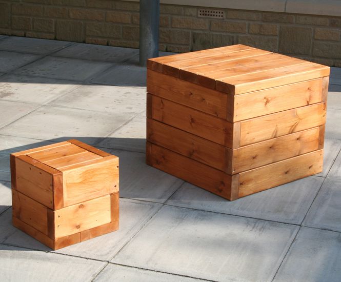 Sheldon Single User Cubed Bench Seating Pod - SBN314