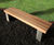Langley Bench with Steel Plinth Type Legs - LBN107 2