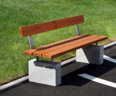 Sheldon Plinth Mounted Timber Seat - SST302
