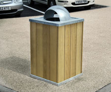 Langley Timber Clad Litter Bin - LLC104